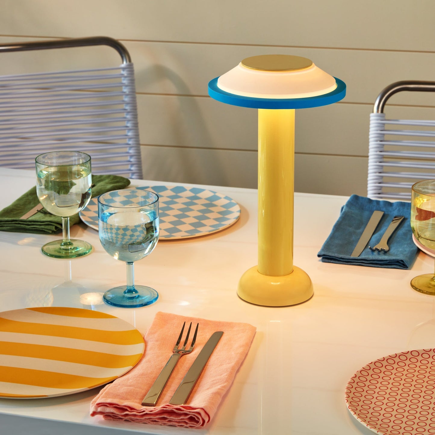 SOWDEN PL2 Portable Lamp - Yellow/ Blue