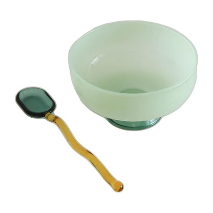 Bonbon Glass Bowl and Spoon Set