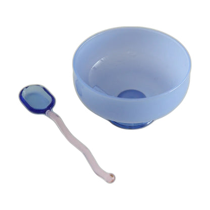 Bonbon Glass Bowl and Spoon Set