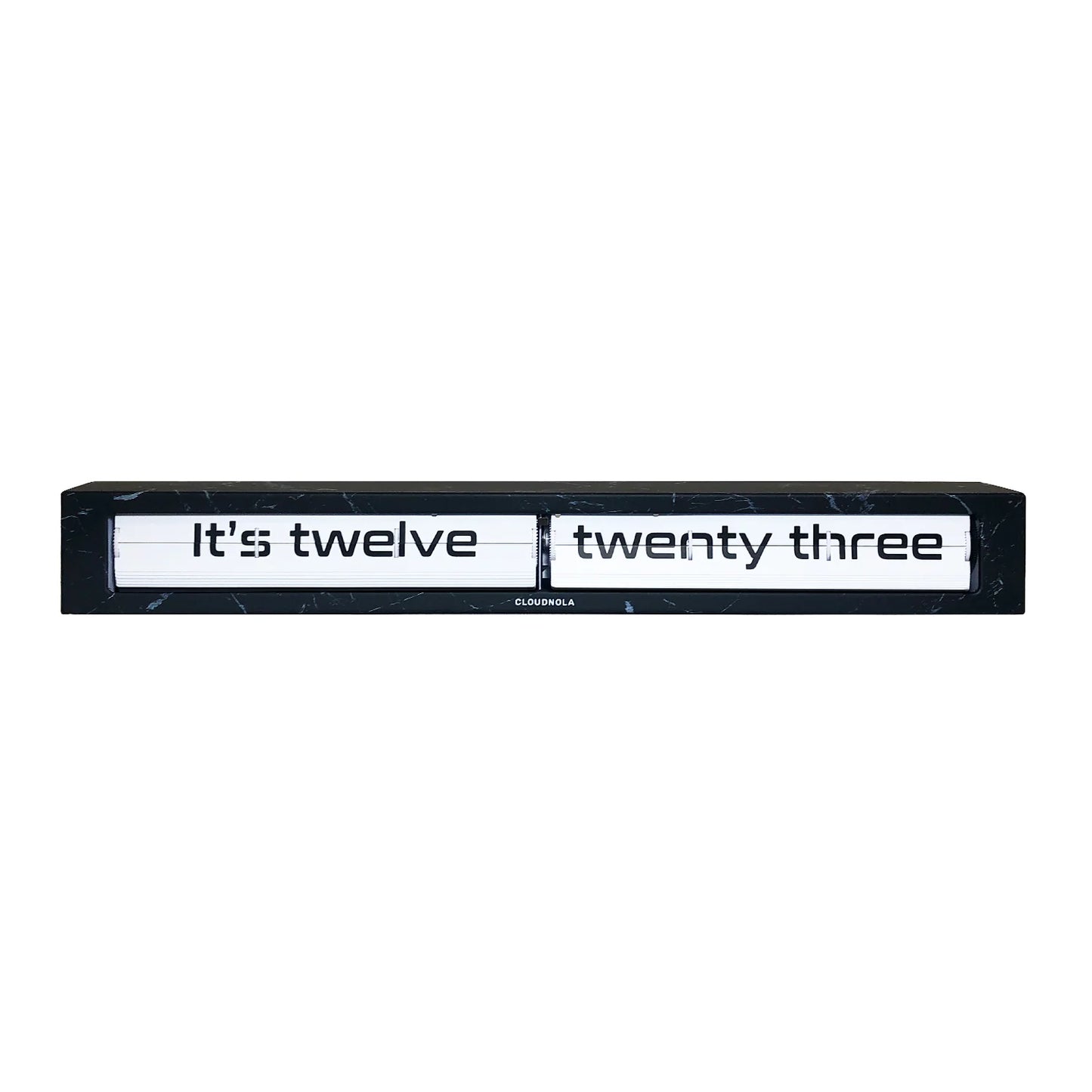 Texttime Smoke Effect - Flip Clock - Floating Shelf Clock - Luxury Text-Display Timepiece