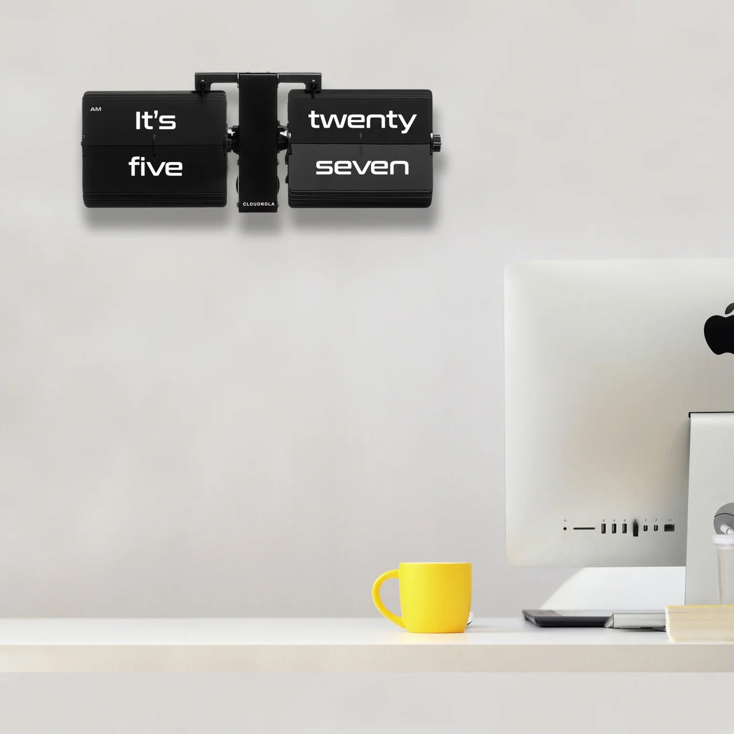 Flipping Out Text English Black - Flip Clock