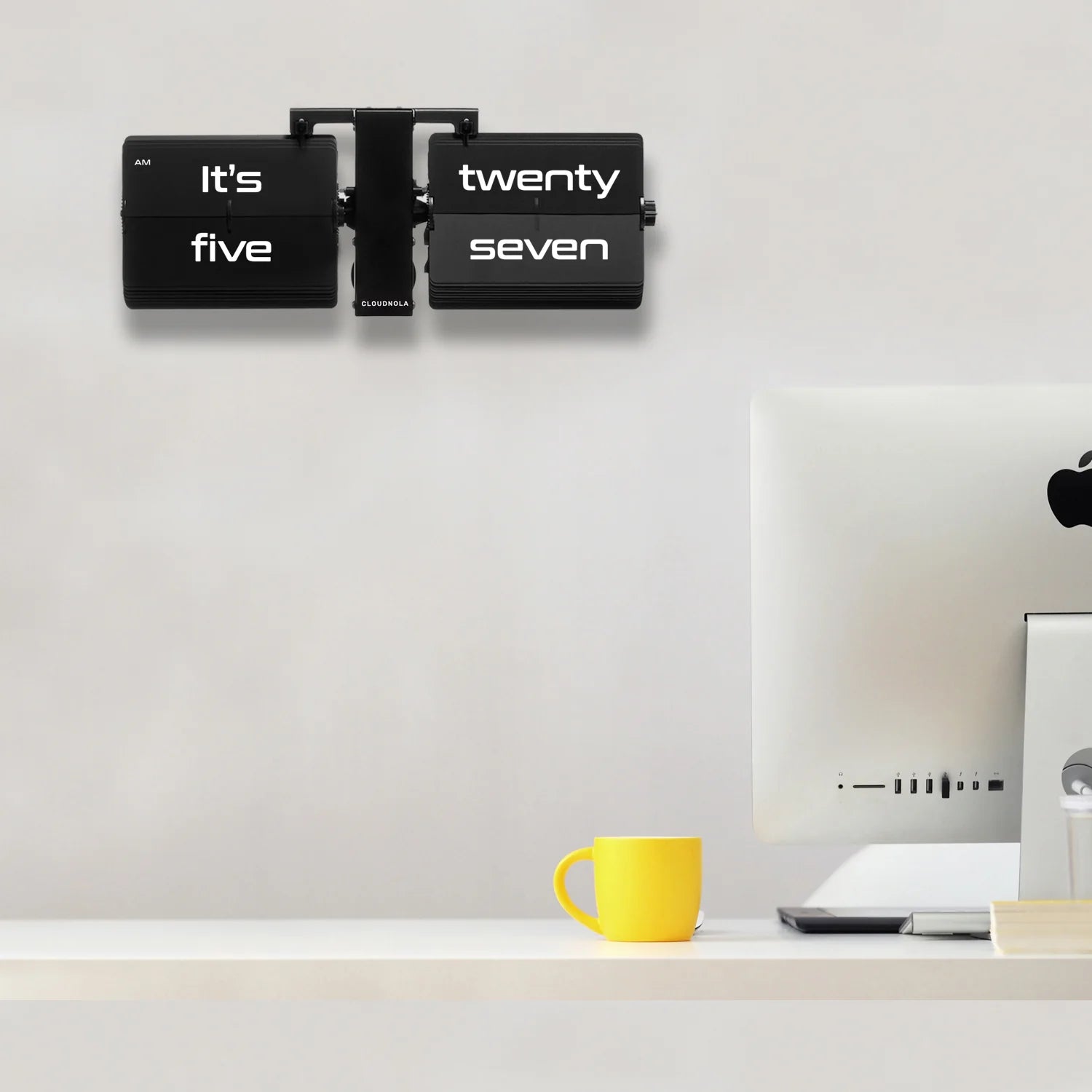 Flipping Out Text English Black - Flip Clock