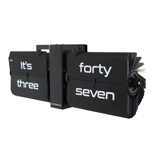 Flipping Out Text English Black - Flip Clock