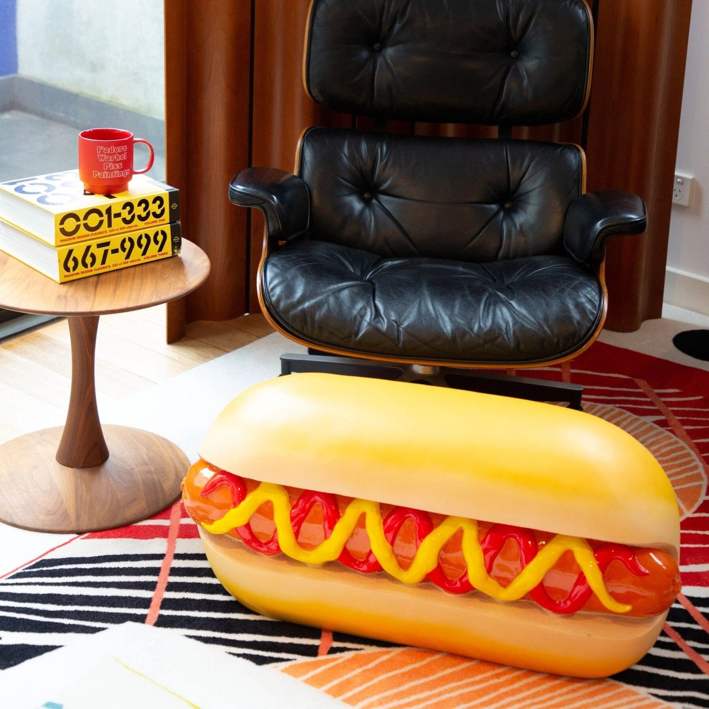 Giant Hot Dog Stool