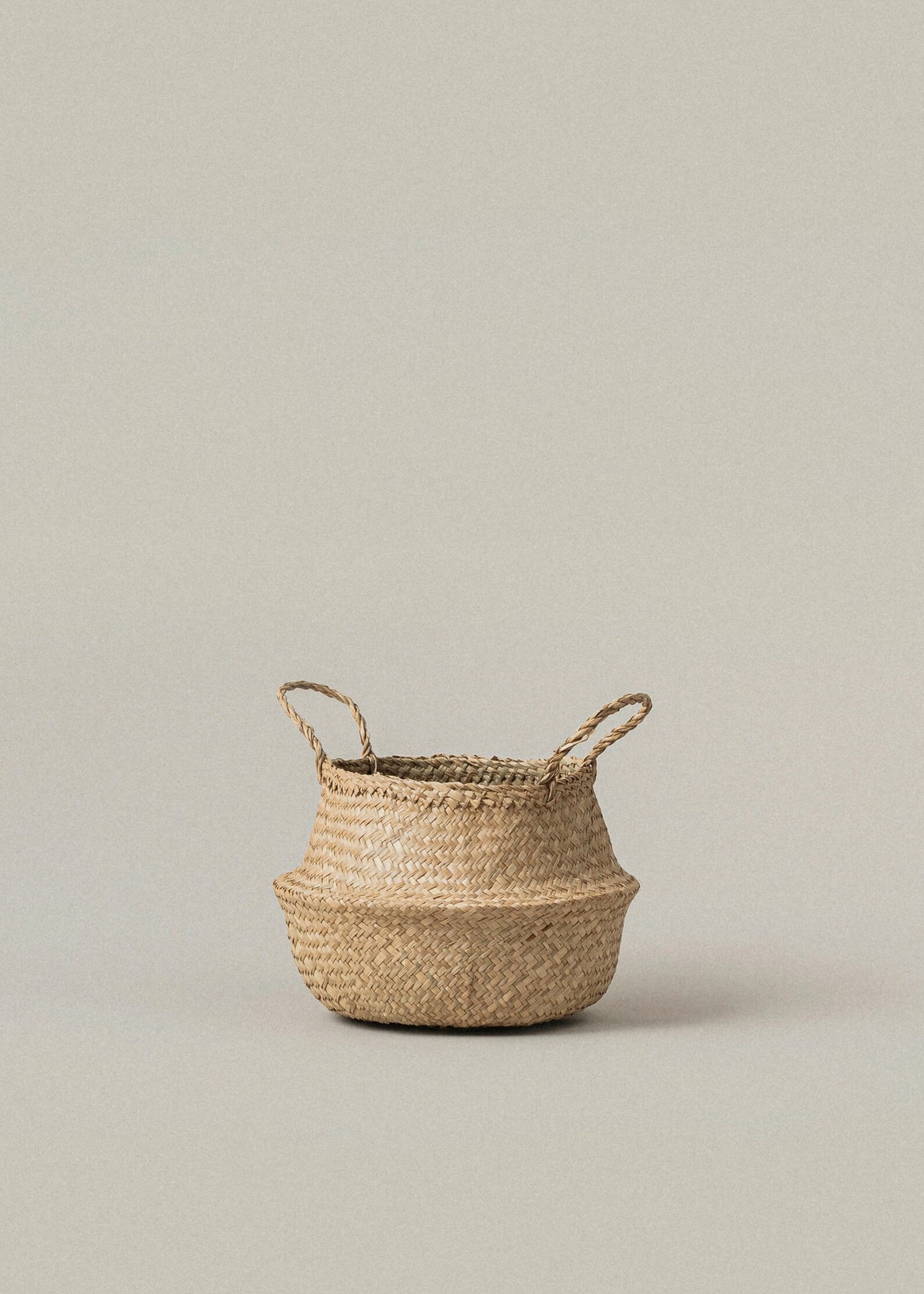 Foldable Seagrass Woven Storage Basket
