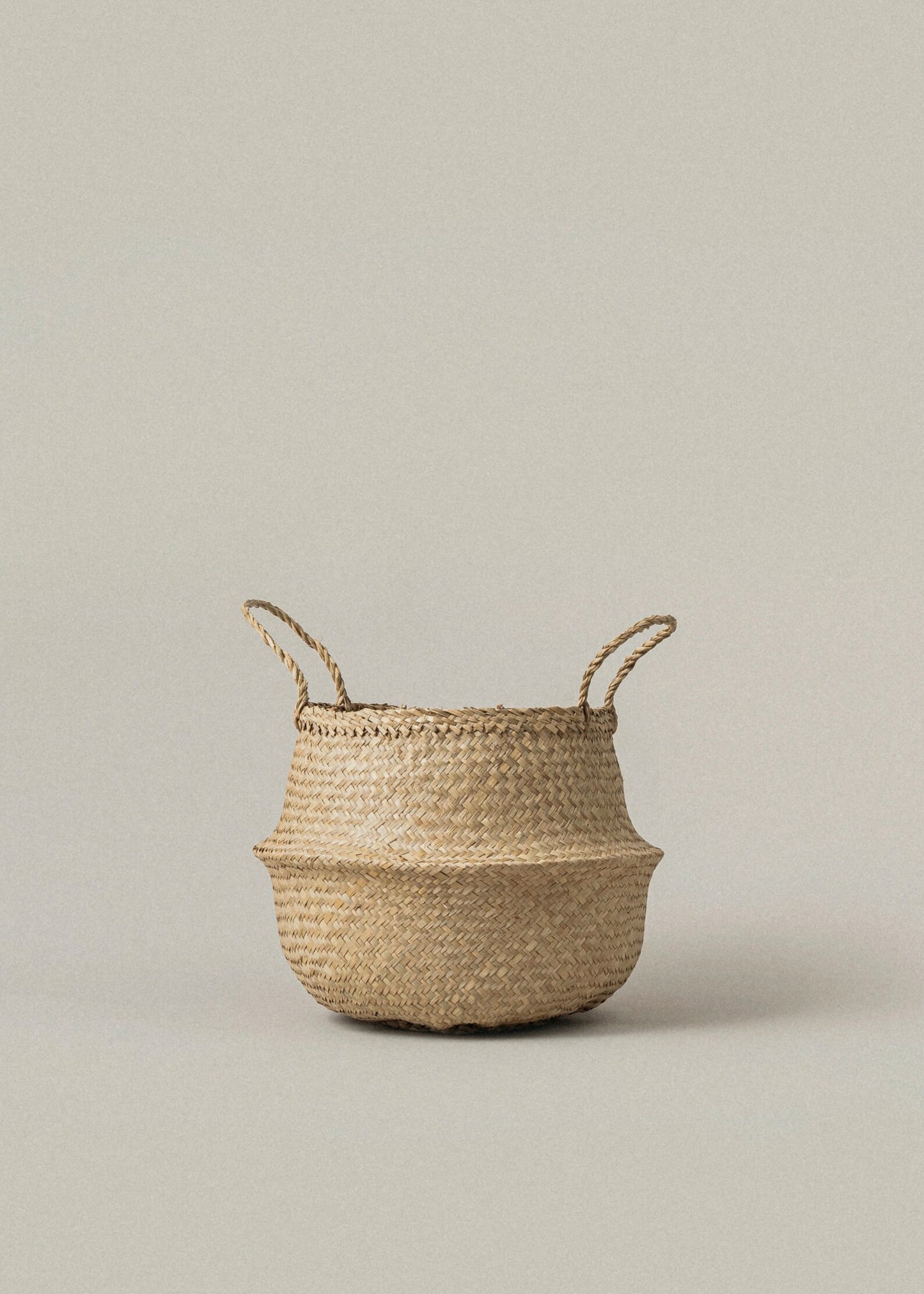 Foldable Seagrass Woven Storage Basket