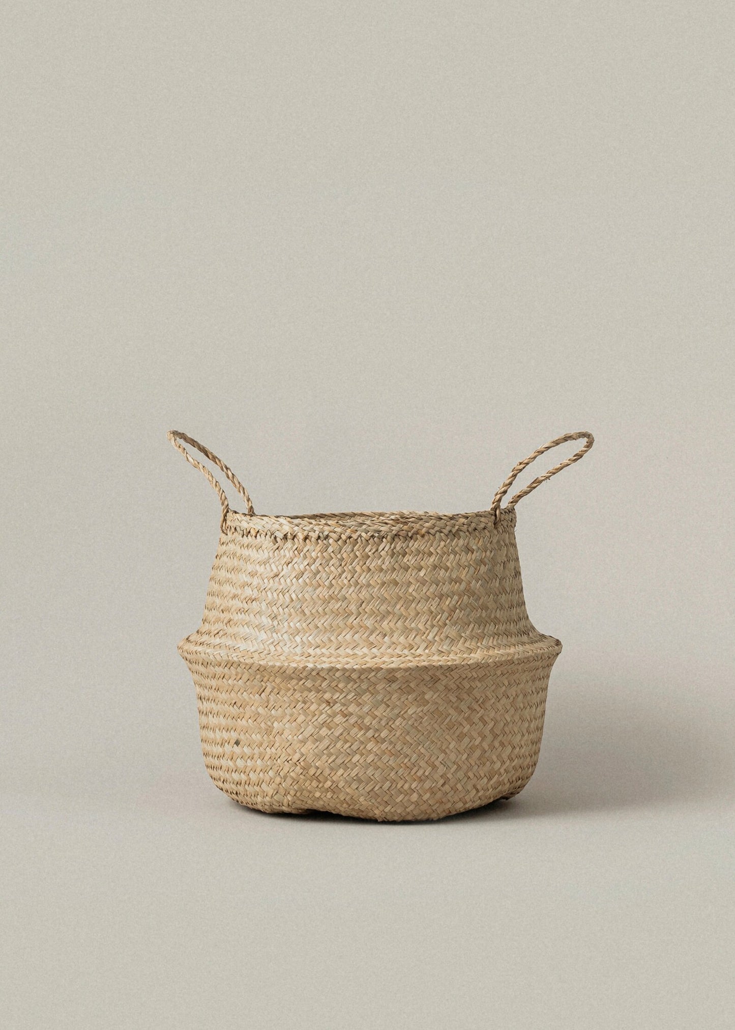 Foldable Seagrass Woven Storage Basket