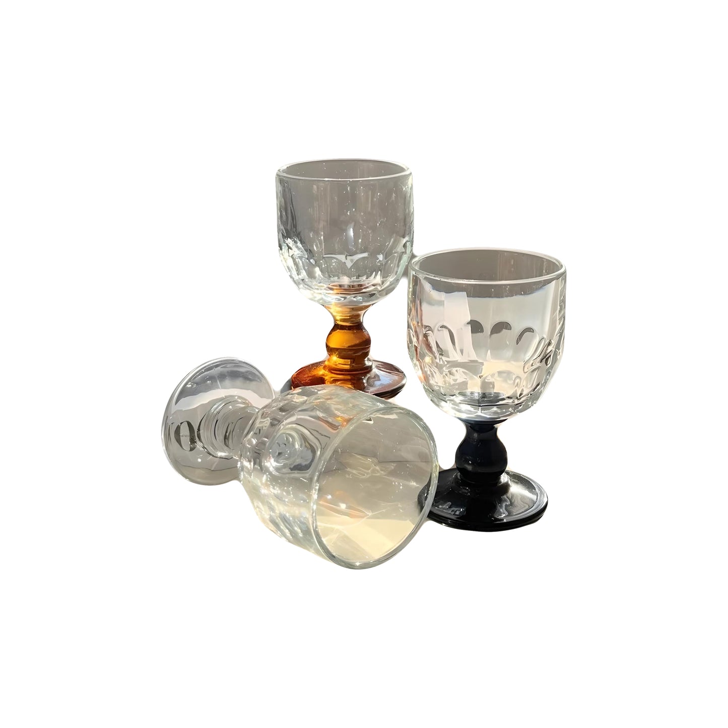 Retro Wine Glasses