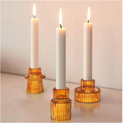 Retro Glass Candle Holder