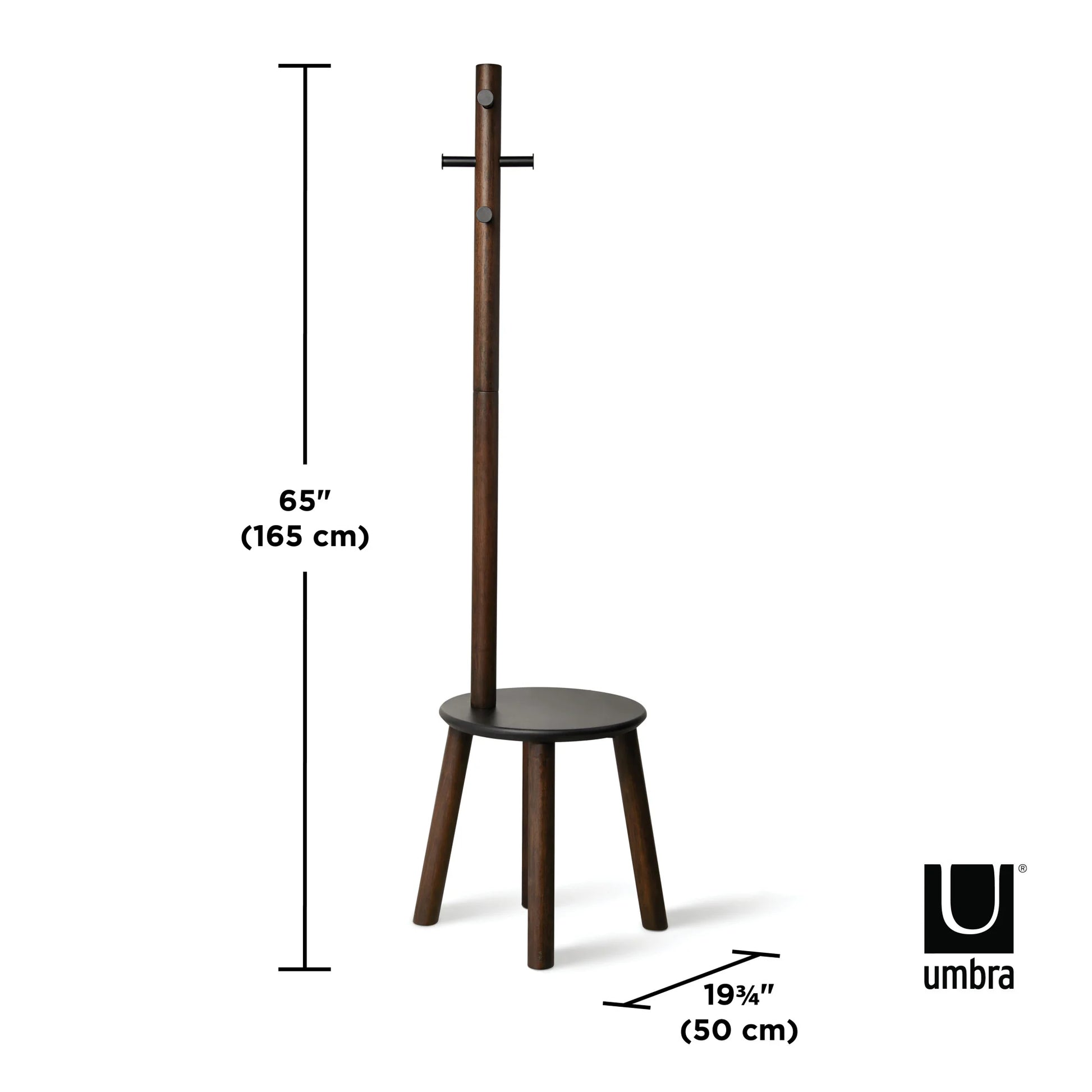 Pillar Stool and Coat Rack