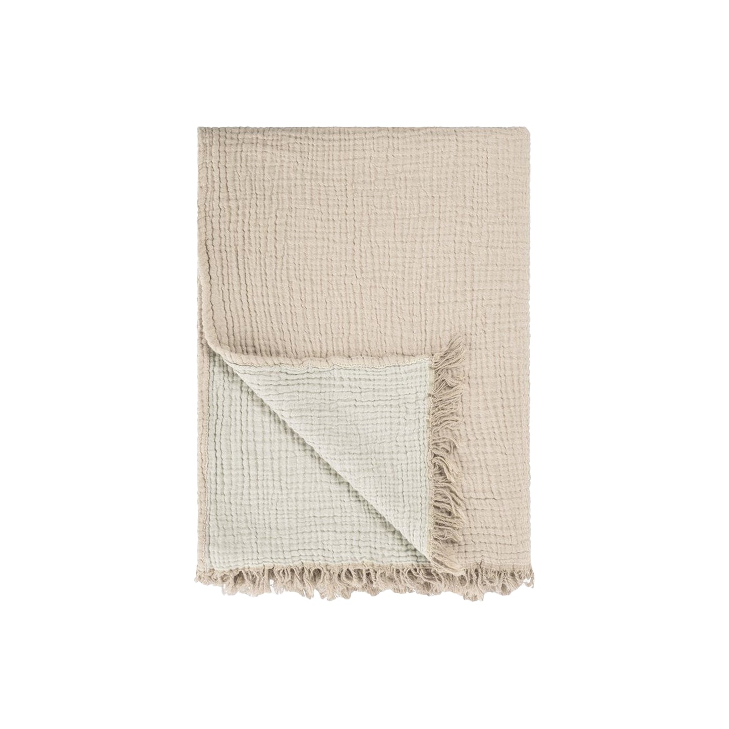 Boho Throw Blanket l Off white