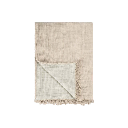 Boho Throw Blanket l Off white