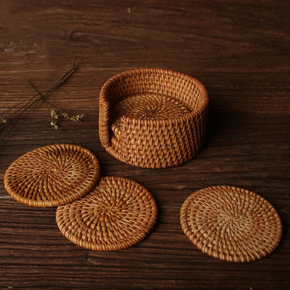 Rattan Coasters Sets