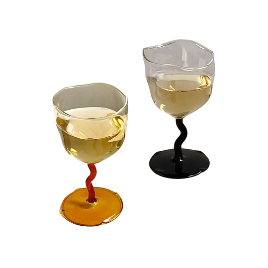 Wiggly Wine Glasses