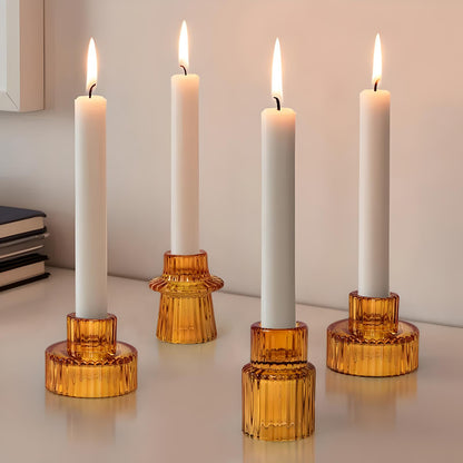 Retro Glass Candle Holder