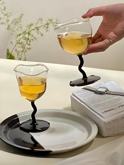 Wiggly Wine Glasses