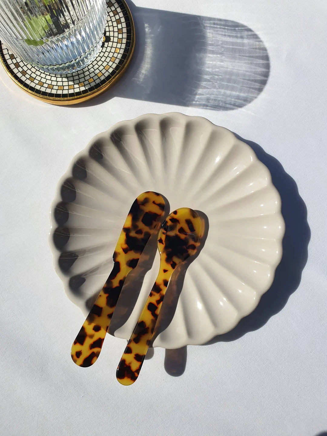 Seashell Spoon and Knife Set