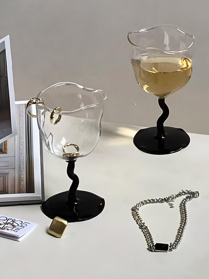 Wiggly Wine Glasses