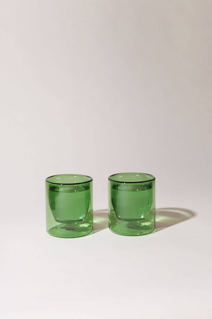 Double-Wall Verde Glass Set