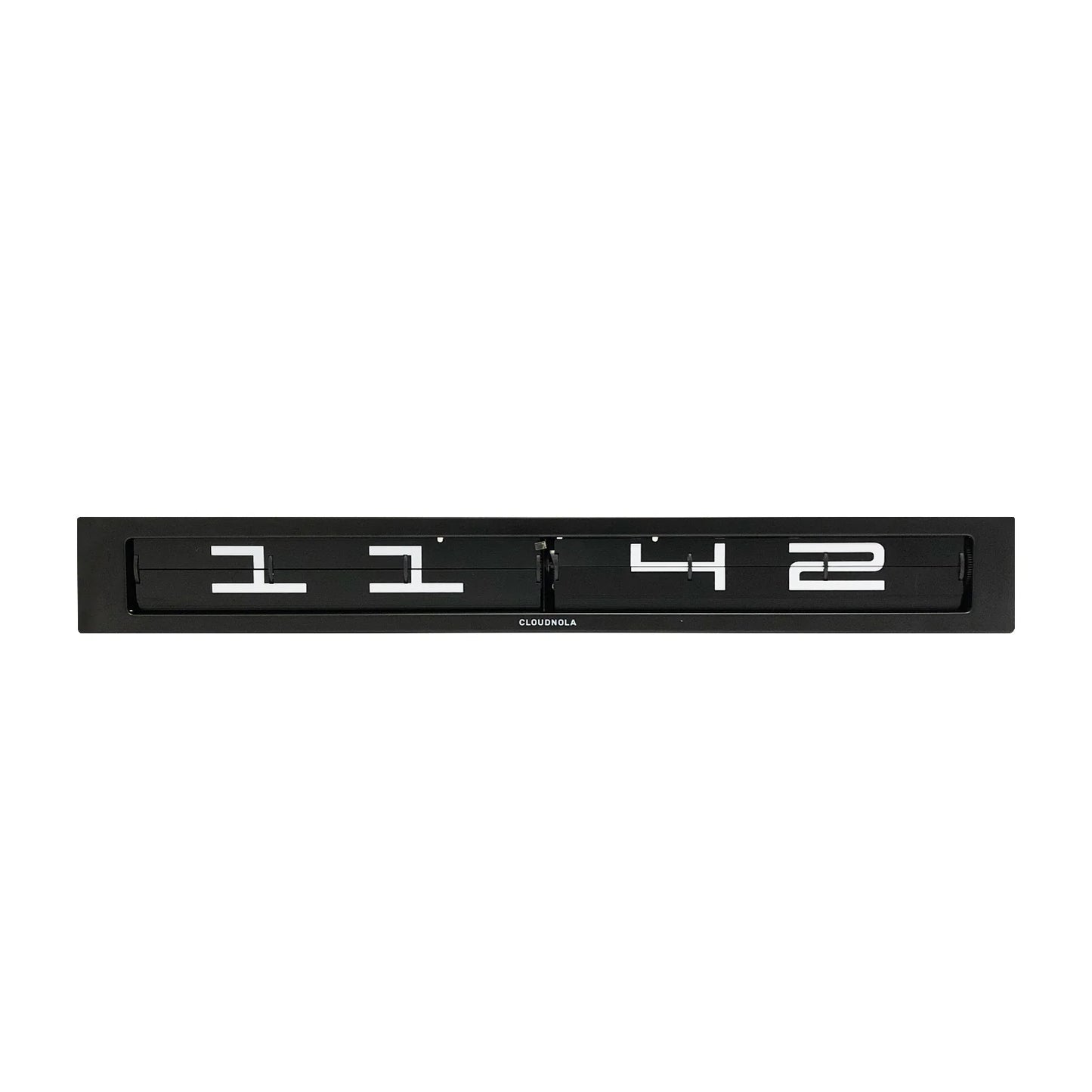 Timeline Black 24 Hours - Flip Clock - Military Time - Floating Display Shelve -Functional Art