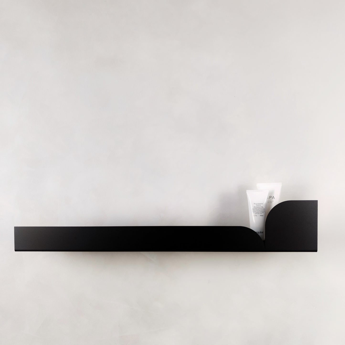 BAUHAUS Black metal wall shelf