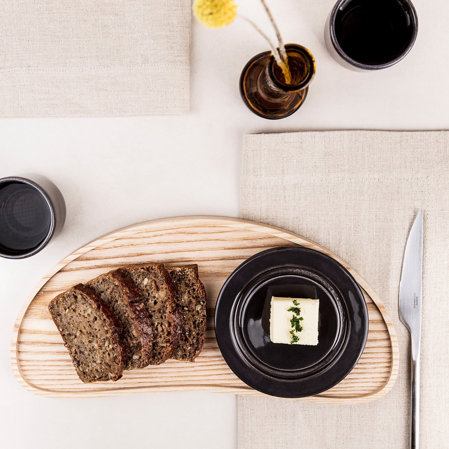 Wood serving tray BEAN