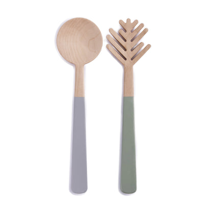 PINE NEEDLE Wooden salad servers