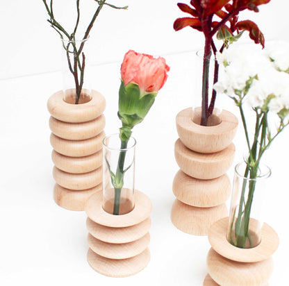 Totem Wooden Vase - Short Nº 2